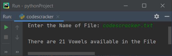 count vowels in file python
