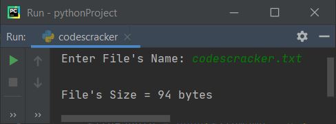 find file size python