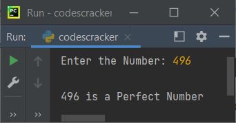 python check perfect number
