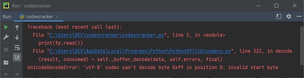 python errors parameter in open