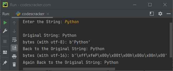 python program convert bytes to string