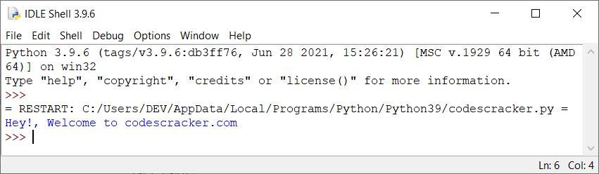 python run a program idle