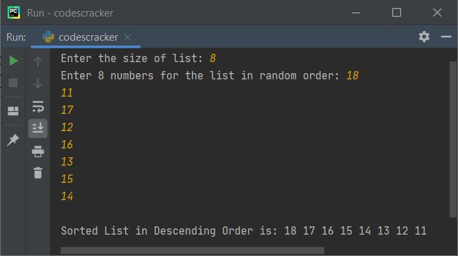selection sort in python